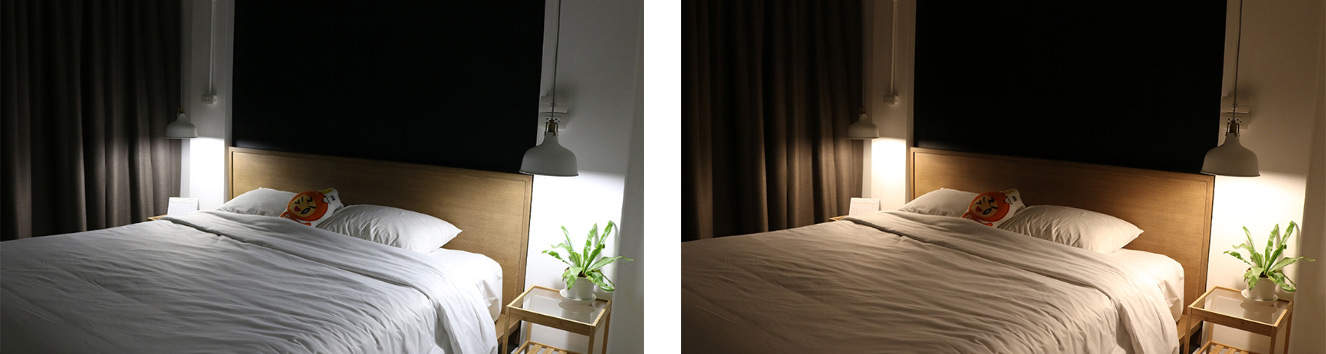 รีวิวหลอดไฟเปลี่ยนสี-iLight-Plus-daylight--to-warm-white-