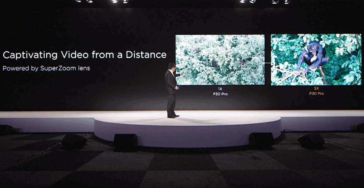 Huawei P30 Pro ตัวอย่างวิดีโอ ซูม 5 เท่า