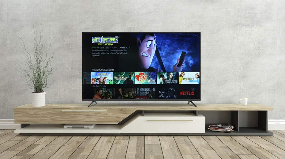 TCL P65 ดู 4K HDR Netflix เมนู
