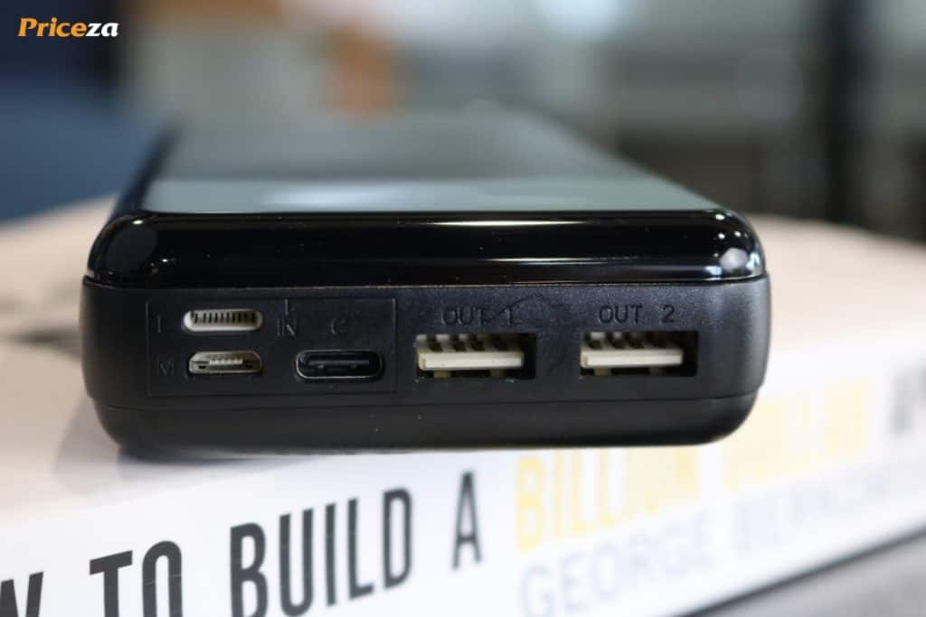 Powerbank Yoobao P2w Premium edition 20,000 mAh ด้านบน