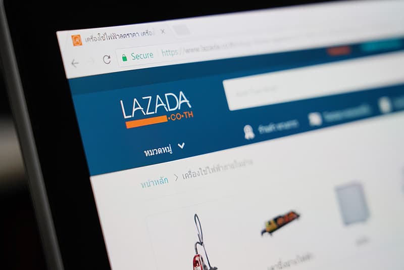 เว็บไซต์ Lazada Thailand