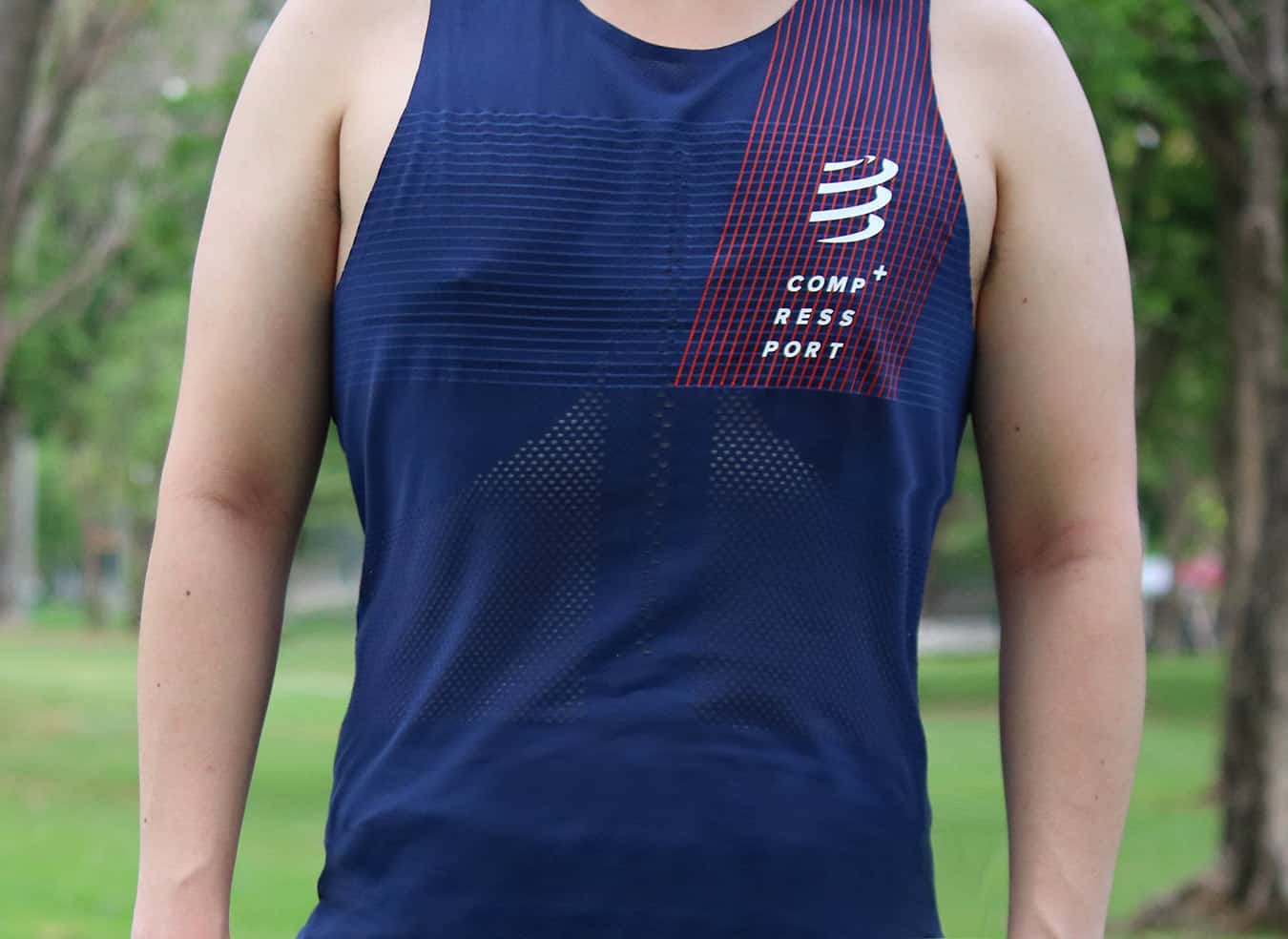 ชุดออกกำลังกาย Compressport เสื้อกล้าม Compressport Proracing Singlet Man 