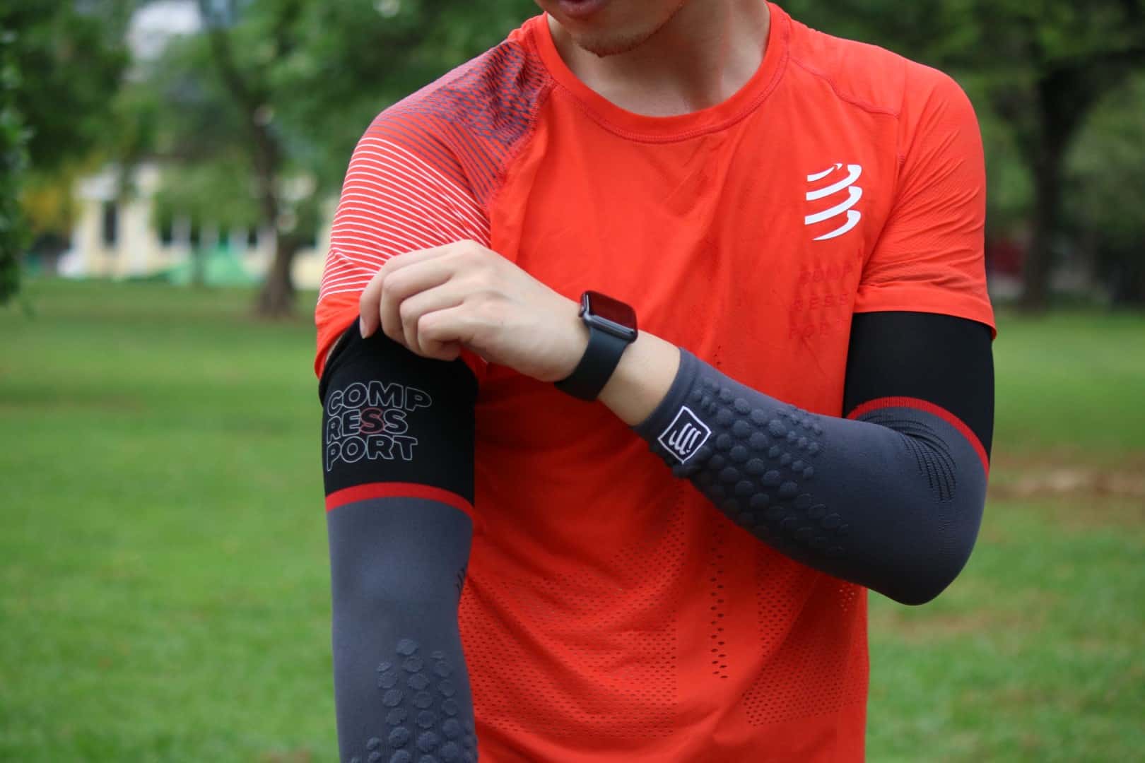 ชุดออกกำลังกาย Compressport ปลอกแขน Compressport Armforce Ultralight