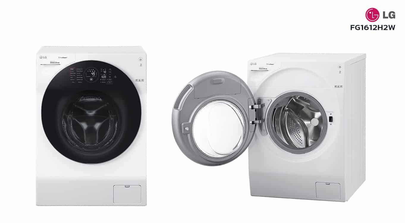 ยี่ห้อเครื่องซักผ้าน่าซื้อ-เครื่องซักผ้า-LG-FG1612H2W