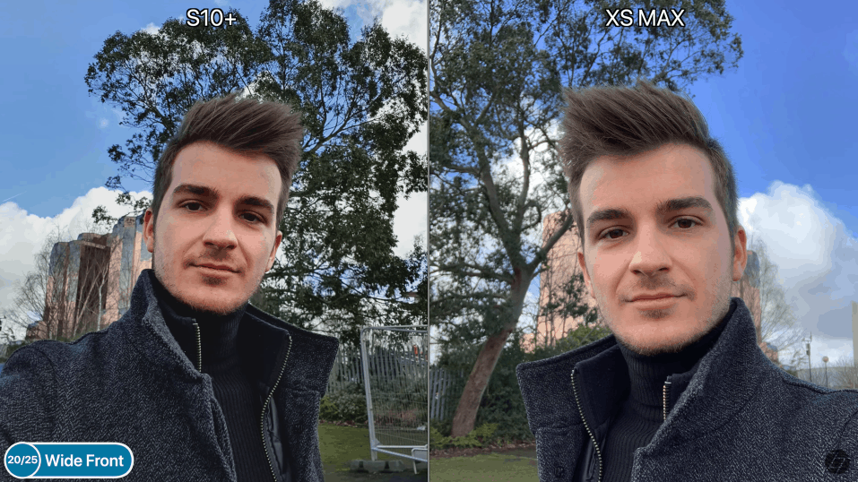 เปรียบเทียบภาพถ่าย Samsung Galaxy S10 Plus และ iPhone XS Max กล้องหน้า2