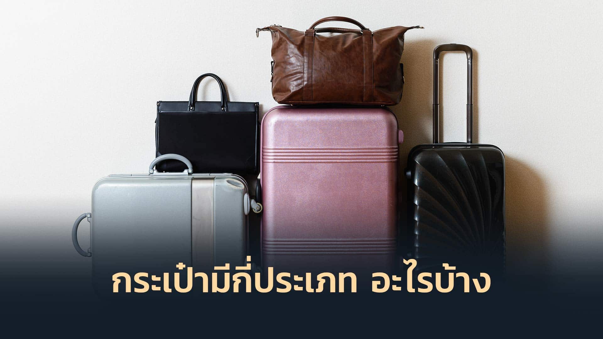 กระเป๋ามีกี่ประเภท อะไรบ้าง
