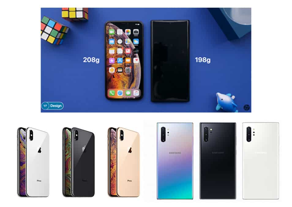 note-10-plus-vs-iphone-xs-max-ดีไซน์