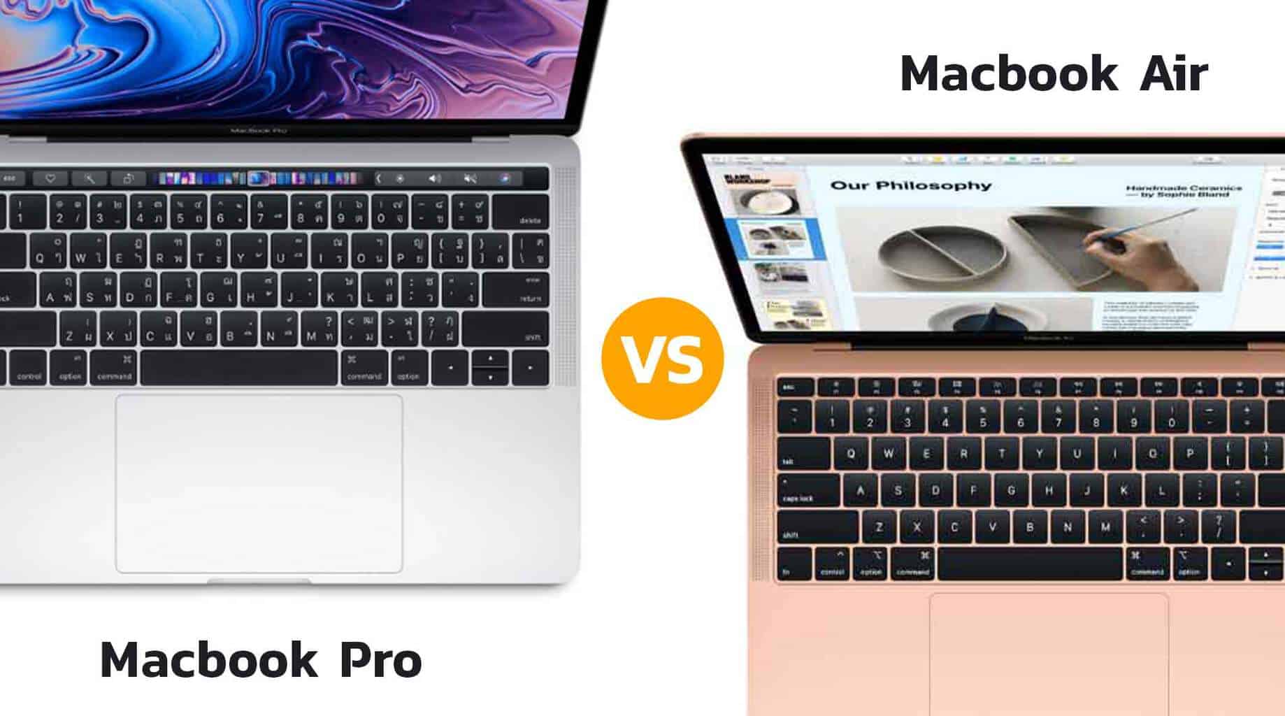 รุ่นไหนดี! Macbook Pro ราคามือสอง กับ Macbook Air ราคามือหนึ่ง