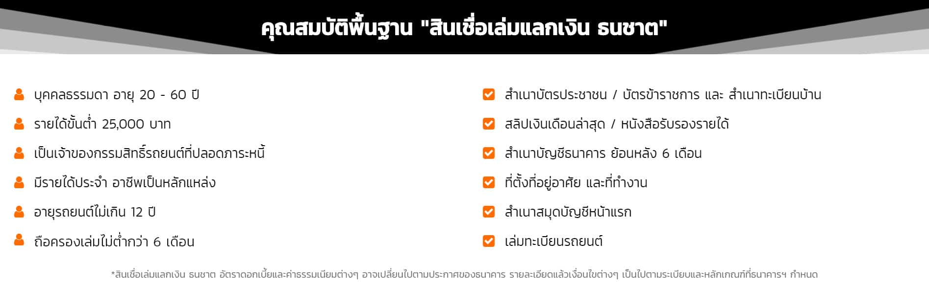ธนชาตเล่มแลกเงิน-คุณสมบัติ