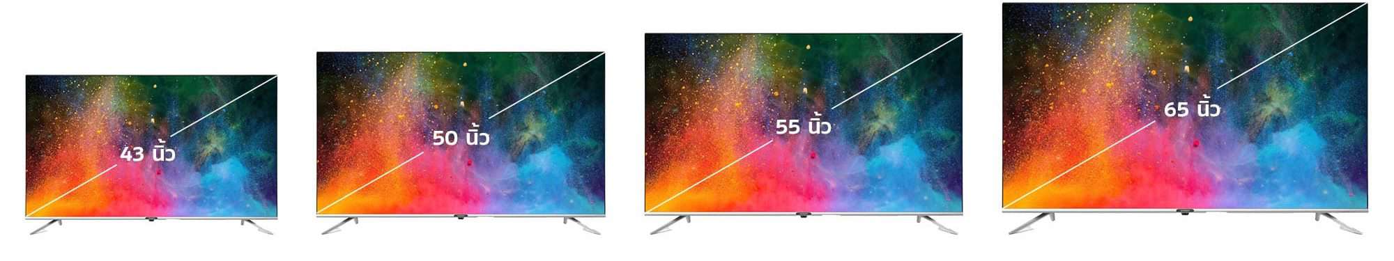 skyworth-ub7500 ขนาด 43 นิ้ว 50 นิ้ว 55 นิ้ว 65 นิ้ว