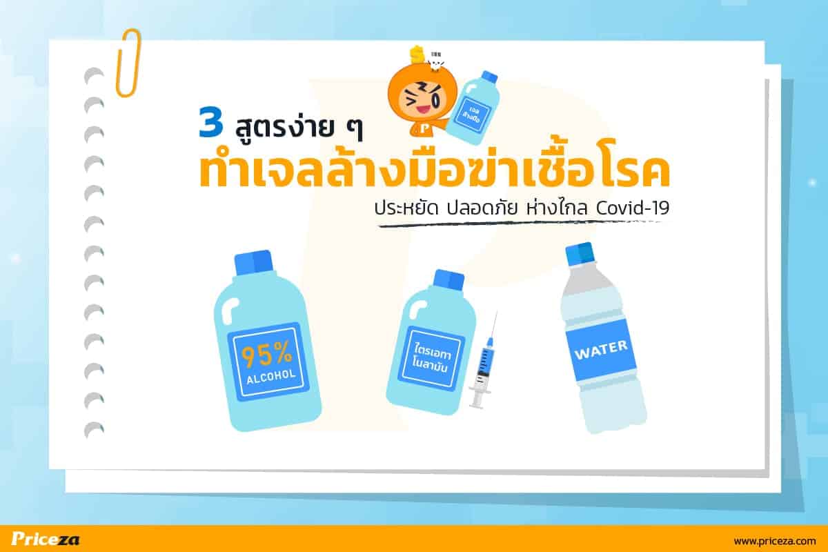 วิธีทำเจลล้างมือฆ่าเชื้อโควิด-19