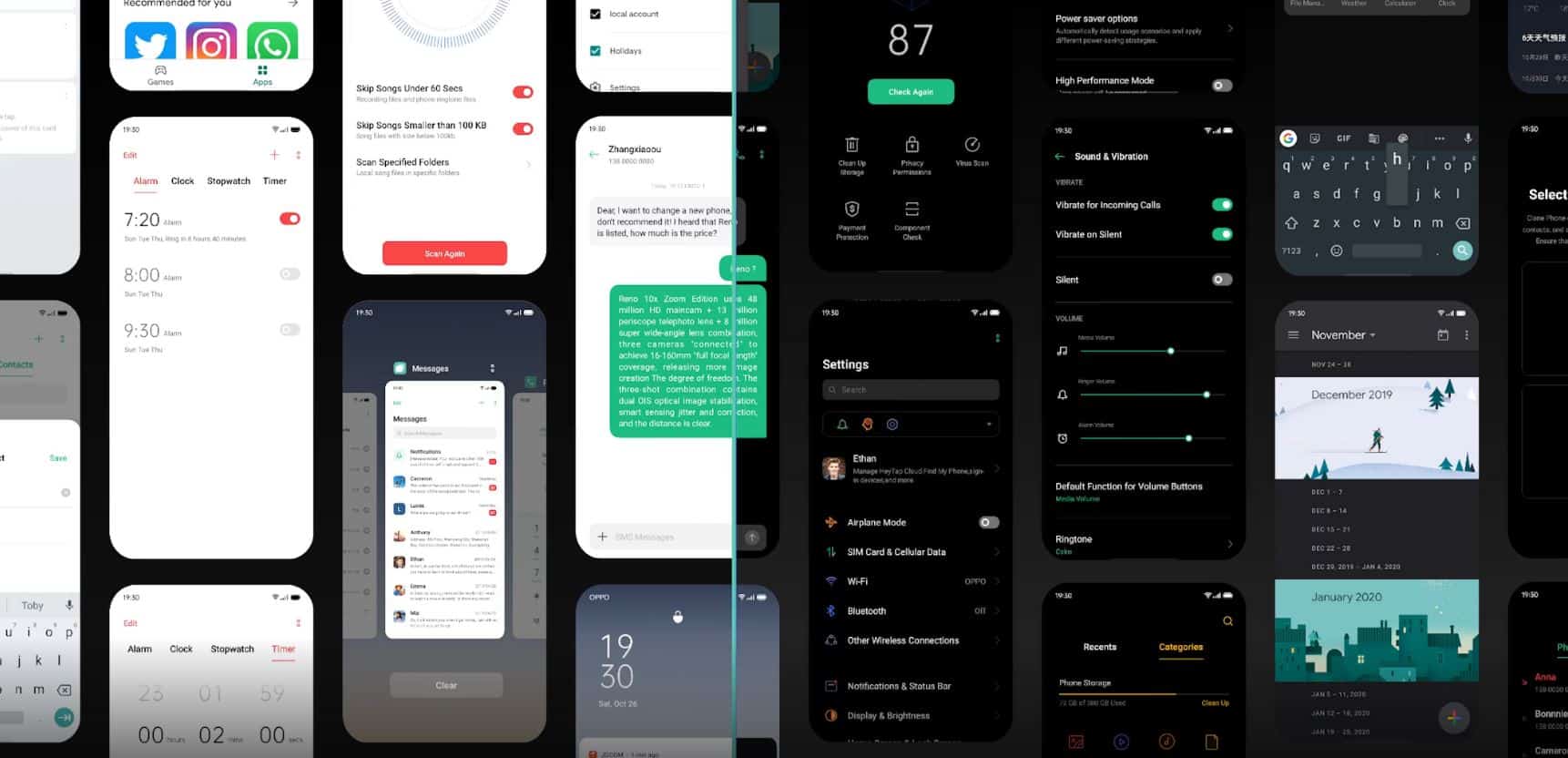 oppo dark mode f11 android 10 coloros7