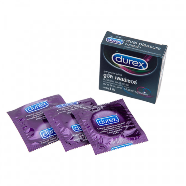 ถุงยางอนามัย Durex dual pleasure