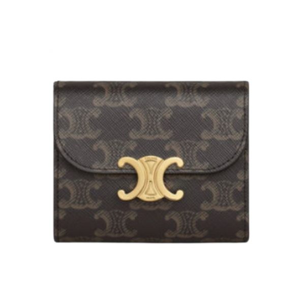 กระเป๋าสตางค์ผู้หญิงแบรนด์ Celine รุ่น Triomphe Tri-fold Wallet (2)