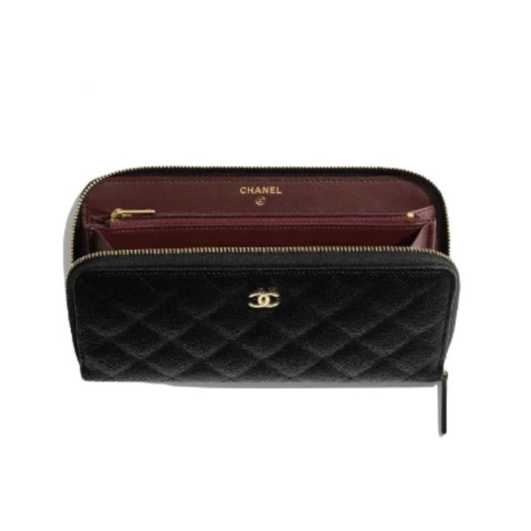 กระเป๋าสตางค์ผู้หญิงแบรนด์ Chanel รุ่น Long Zipped Wallet (2)