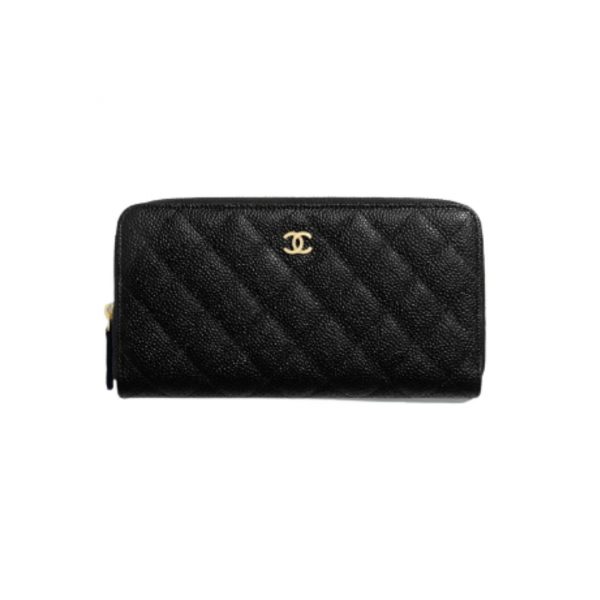 กระเป๋าสตางค์ผู้หญิงแบรนด์ Chanel รุ่น Long Zipped Wallet (2)