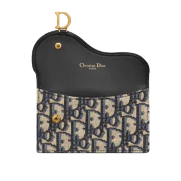 กระเป๋าสตางค์ผู้หญิงแบรนด์ Dior รุ่น Large Zipped Saddle Wallet
