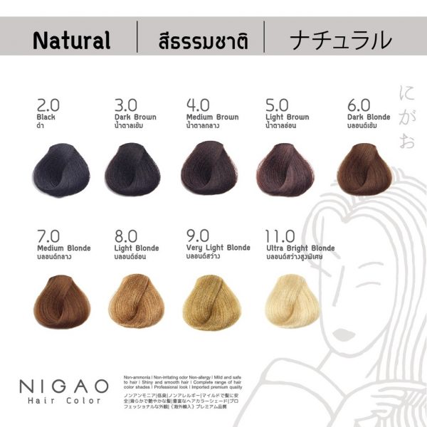 ยาย้อมผมยี่ห้อ NIGAO Hair Color