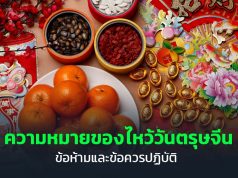 ความหมายของไหว้วันตรุาจีน