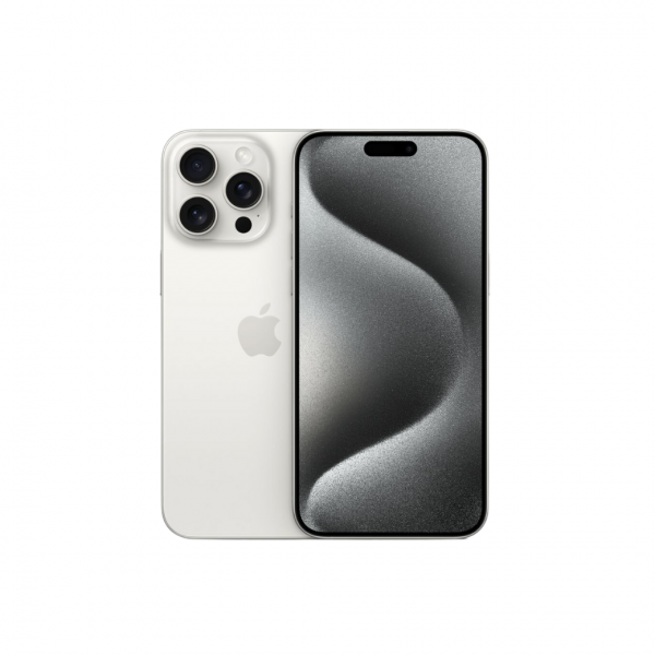 iPhone 15 Pro max สีไทเทเนียมขาว