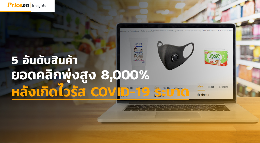 5 อันดับสินค้ายอดคลิกพุ่งสูง 8,000% หลังเกิดไวรัส COVID-19 ระบาด 2
